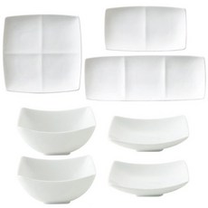 Oda-Pottery 小菜碟組合, 1套, 盤子白7p