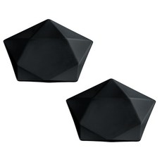 오다도기 파이 낮은 볼 17cm, 블랙, 2개입