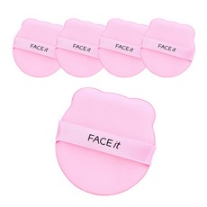 aryko 小熊造型氣墊粉撲, 粉色的, 5件