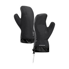 ARC'TERYX 始祖鳥 羽絨連指手套 AEIFU21355, 黑色的