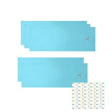 Songwol 松月 Analdo Basini Basic Sports 31 毛巾 5p 藍色 + 小猶太人紗布手帕, 混色, 1套