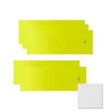 Songwol 松月 Analdo Bassini Basic Sports 31毛巾5p黃豆+抹布韓國手白, 混色, 1套