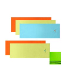 Songwol 松月 arnaldo bassini運動毛巾 5入 隨機出貨+搓澡巾, 混色, 1組