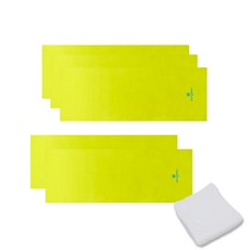 Songwol 松月 arnaldo bassini運動毛巾 淺綠色 5入+抹布 白色, 混色, 1組