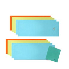 Songwol 松月 Analdo Bassini Basic Sports 31 毛巾 10p 隨機出貨+德國抹布隨機出貨, 混色, 1套