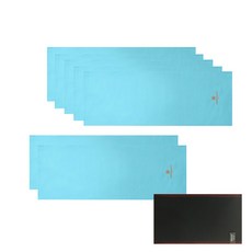 Songwol 松月 arnaldo bassini運動毛巾 藍色 10入+搓澡巾 黑色, 混色, 1組