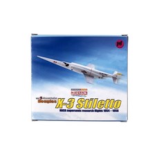DRAGON DML0610 1/144 Douglas X-3 Stiletto NACA 研究飛行音速 1954 56 塑料模型, 1個