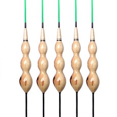 滿月水草大物淡水浮標, 木頭, 5個