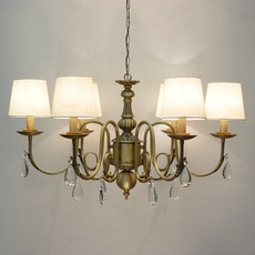 진도조명 제르체 6등 샹들리에 B형, 혼합 색상