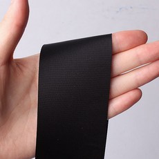 時尚重點尼龍平織帶 50mm 100碼, 黑色, 1個