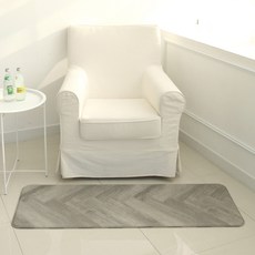 QUECHUNG Damian 優質多用途地墊, 灰色木紋, 1個