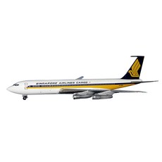DRAGON SINGAPORE AIRLINES 707-320 다이캐스트, 혼합 색상, 1개