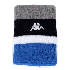 Kappa 彈力運動單手腕帶 C, 藍色+黑色+灰色