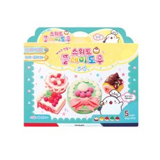 모닝글로리 스위트 플레이도우 케이크, 5색, 1개