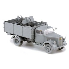 DRAGON DRAGON 1/35 德國3噸4x2運輸車 2cm Flak 38-白盒 塑膠模型, 1個
