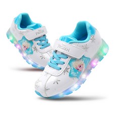FROZEN 女童印花LED發光運動鞋