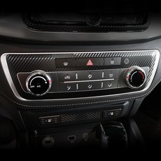 bym G4 Rexton 碳纖維飾板貼紙 中控台 3D 手動空調 + 方向盤重點裝飾, 1套, 混合顏色