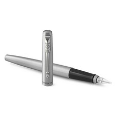 PARKER Jotter不鏽鋼銀夾鋼筆, F, 鍍鉻裝飾