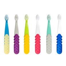 래디어스 공식수입원 토츠플러스 아동용 칫솔 6종 세트, 혼합 색상, 1세트
