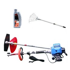 북성공업 가스엔진 예초기 TLG231S + 2행정 엔진오일 1L + 접이식갈퀴, 1세트