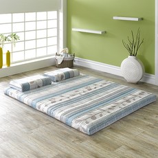 하비 말레이시아 라텍스 토퍼 매트리스, 블루베리, 3cm