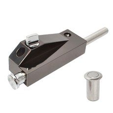 鐵件海邊無鍍層堅固鎖具 深灰色, 1個