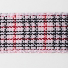 時尚亮點新型格紋緞帶 CH-09 50碼 25mm, 沒有 3, 1個