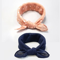 woojooi 兒童用柔軟迷你圍巾2入組 C