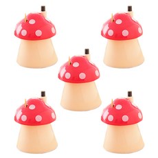 ANTS Kitchenware 可愛蘑菇牙籤盒 紅色, 5個