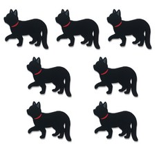 Ants 廚房用品掛鉤式側面貓咪冰箱磁鐵, 黑色, 7個