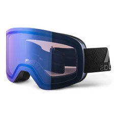 아디다스 스노우고글 백클랜드 a80-6062, FRAME(MATT BLACK + LIGHT RED), LENS(LST LIGHT BLUE MIRROR), 1개