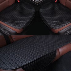 앤티스 고품격 격자무늬 방석 세트 A타입 중, 블랙, 1세트