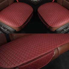 앤티스 고품격 격자무늬 방석 세트 A타입 대, 버건디, 1세트