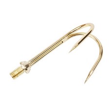 CHALLION 雙層雙頭搭鉤 登陸用釣魚工具 CFH-04, 金色, 1個