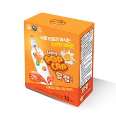 팝캡 비타 오렌지, 오렌지맛, 10개, 10개