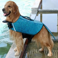 狗狗寵物魚類救生衣, 藍色, 1件