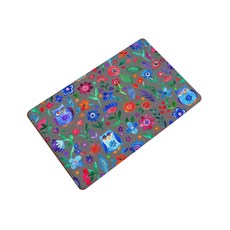 해피트레이딩 해피팝 포커스패턴 주방욕실 발매트, 아울, 1개