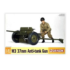DragonModels DML0956 1/6 M3 37mm anti tank gun 프라모델, 1개