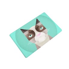Happy Trading Happy Pop Movie Animal 廚房浴室地墊, 薄荷貓