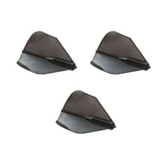 엘스타일 디크래프트 다트 플라이트 가이로3 레프트 3p, 블랙, 1개