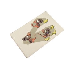 Happy Trading Happy Pop Movie Animal 廚房浴室地墊, 恐龍