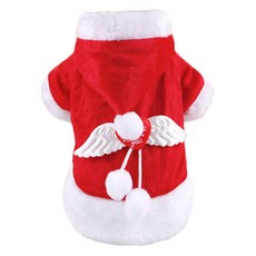 반려동물 천사날개 산타클로스 스웨터셔츠, 혼합 색상, 1개