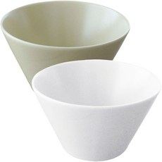 오다도기 미노레 볼 11.5cm 크림 + 베이지 세트, 혼합 색상, 1세트