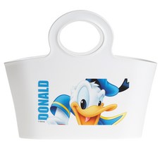 Disney 迪士尼 唐老鴨印花沐浴收納提籃, 1個, 白色