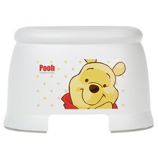 Disney 迪士尼 小熊維尼印花圓形浴室椅凳, 1個, 白色