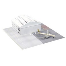 DRAGON 1/400 機場機庫部分與大陸 720 塑料模型客機, 1套