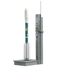 드래곤 DELTA II Rocket 7925 프라모델 우주선 + Launch Pad, 1세트