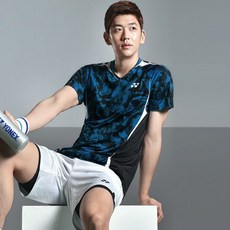 YONEX 男士羽毛球圓形茶83TS013MTQ +短褲81ph0033mwh套件