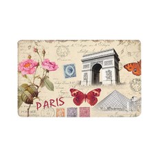 Happy Trading Happy Pop City Land War 廚房浴室地墊, 巴黎, 1個