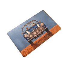 Happy Trading Happy Pop Sprou 廚房浴室地墊, 藍色汽車, 1個